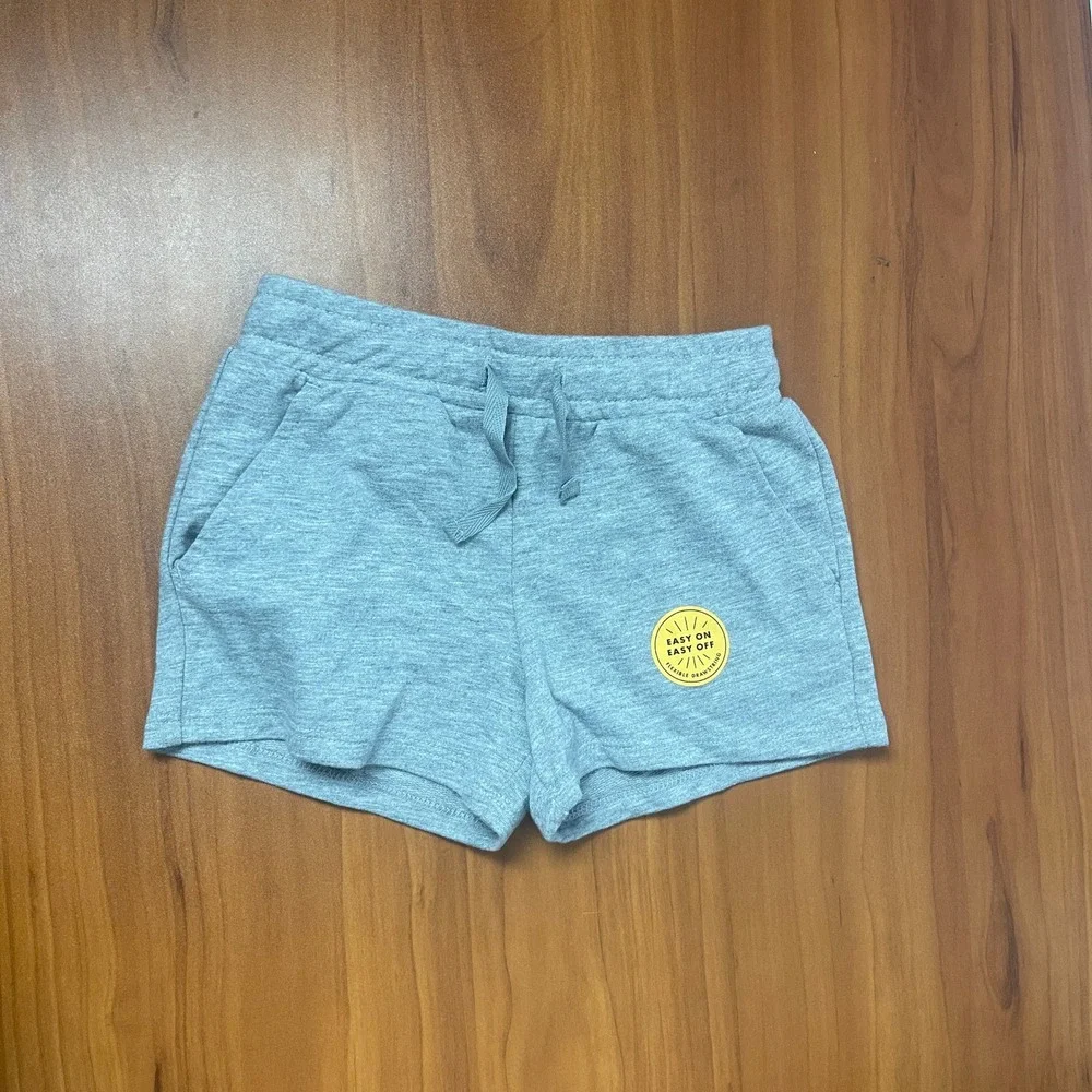 Lot of 2 Cat & Jack Toddler Girls 4T Shorts Pink Gray Knit Easy On 4yo NWT